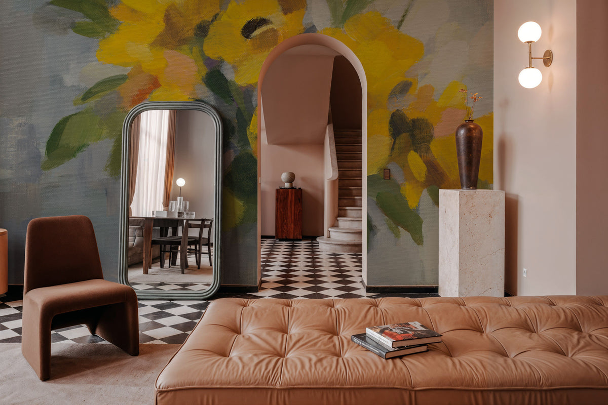 Sunny Floral II Mural Wallpaper - room preview 05