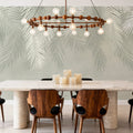 Palms Above, Mint Green Mural Wallpaper - room preview 05