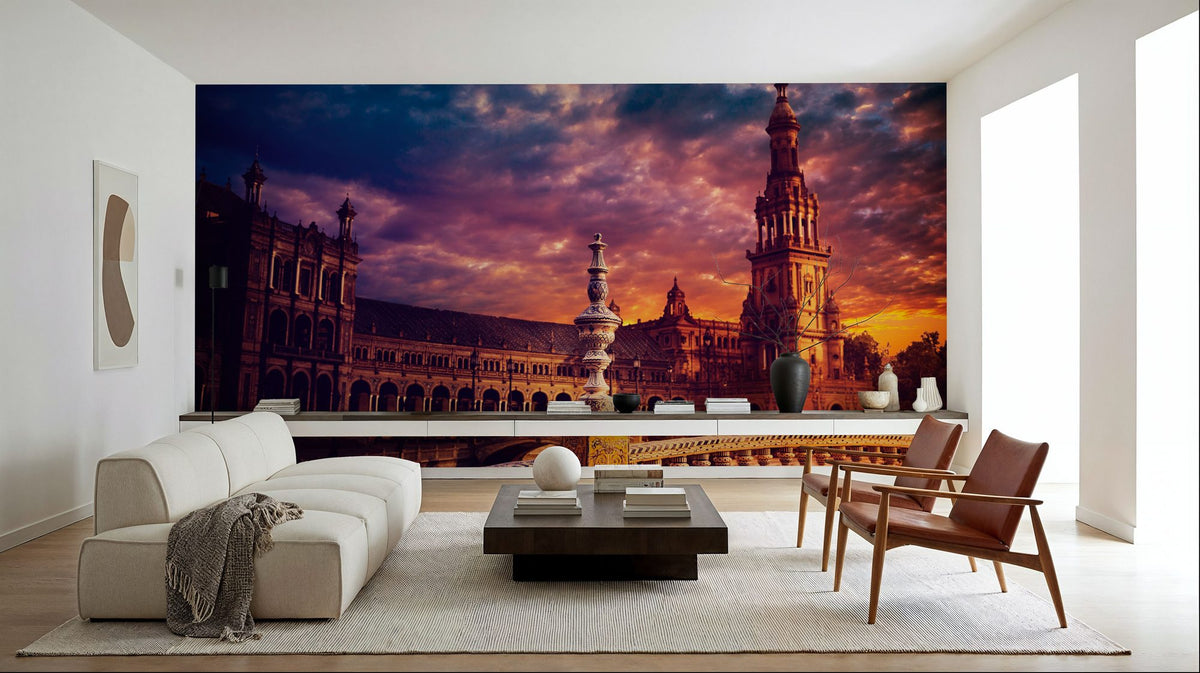 Spanish Sunset Mural Wallpaper - room preview 05