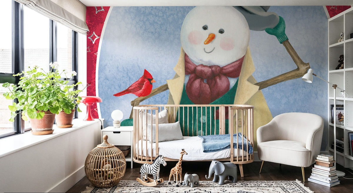 Main Street Christmas VI Mural Wallpaper - room preview 05