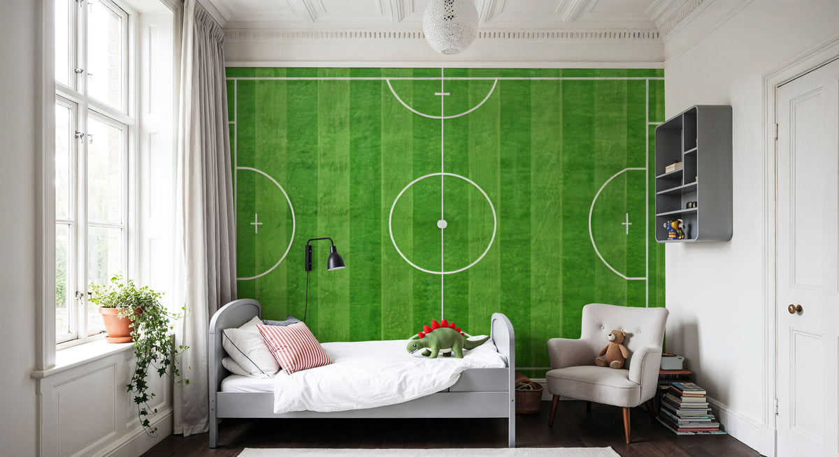Lacrosse Field Mural Wallpaper - room preview 05