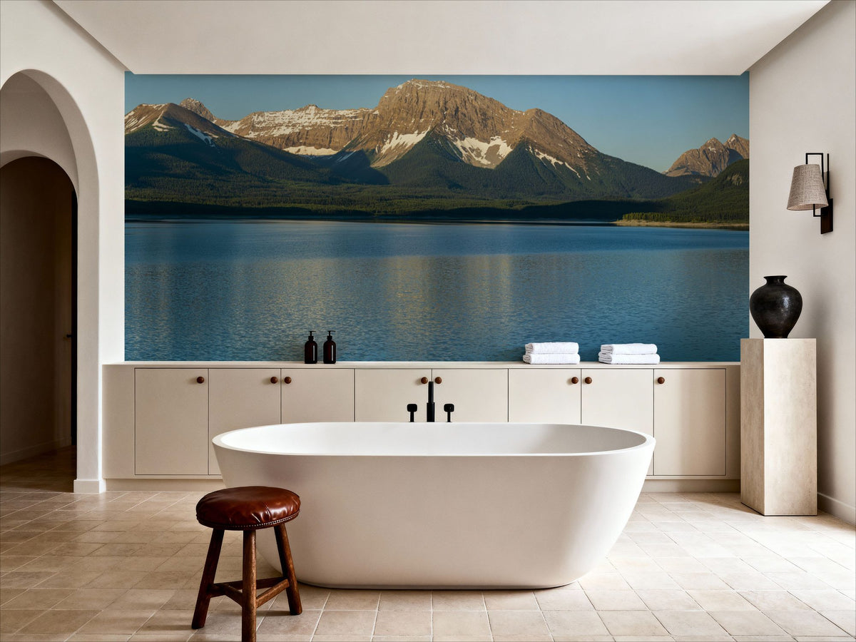 Spray Lakes Reservoir Mural Wallpaper - room preview 05