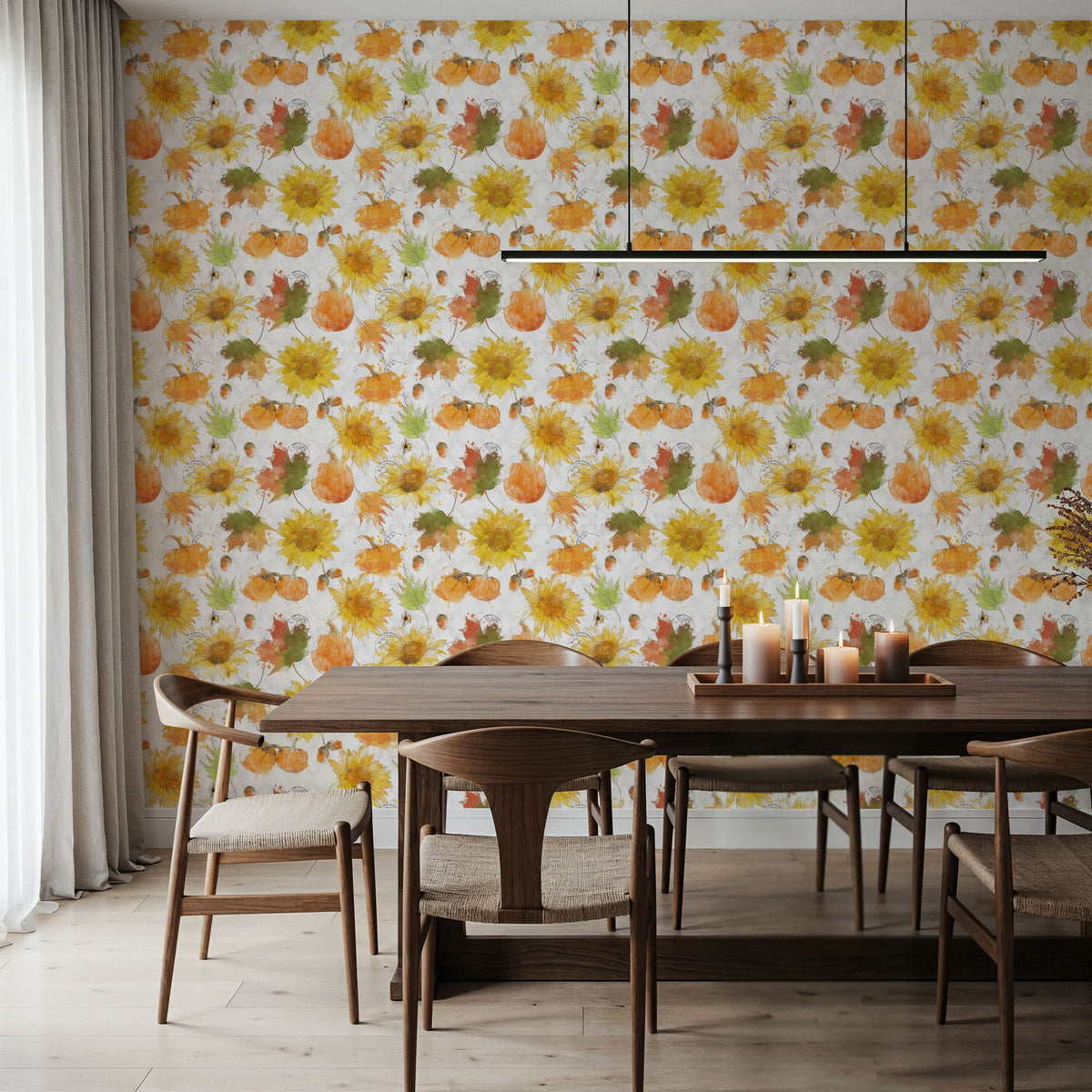 Harvest Leaves Mural Wallpaper - room preview 05
