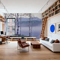 Nagano Birch Mural Wallpaper - room preview 05