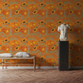 Fall Harvest Orange Mural Wallpaper - room preview 05