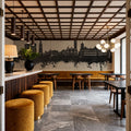 Wakefield England Skyline Concrete Mural Wallpaper - room preview 05
