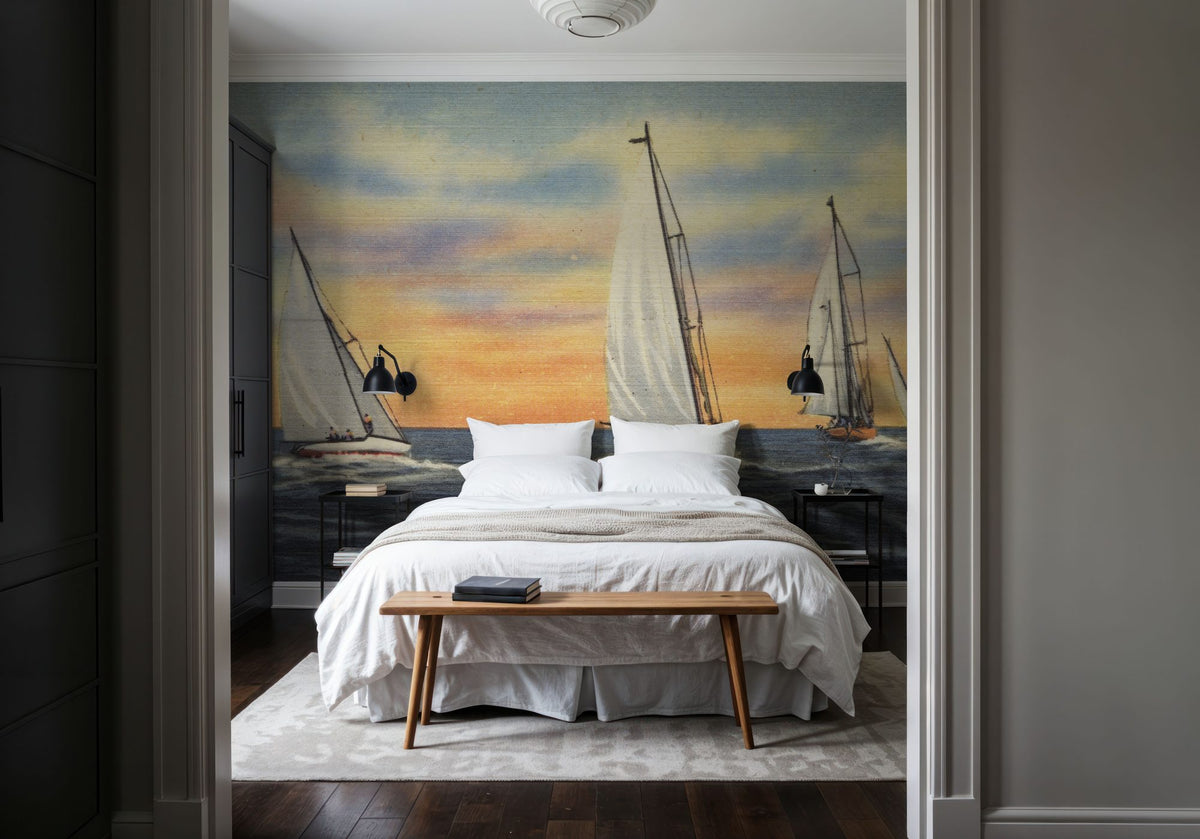 Greetings From the Sea Mural Wallpaper - room preview 05