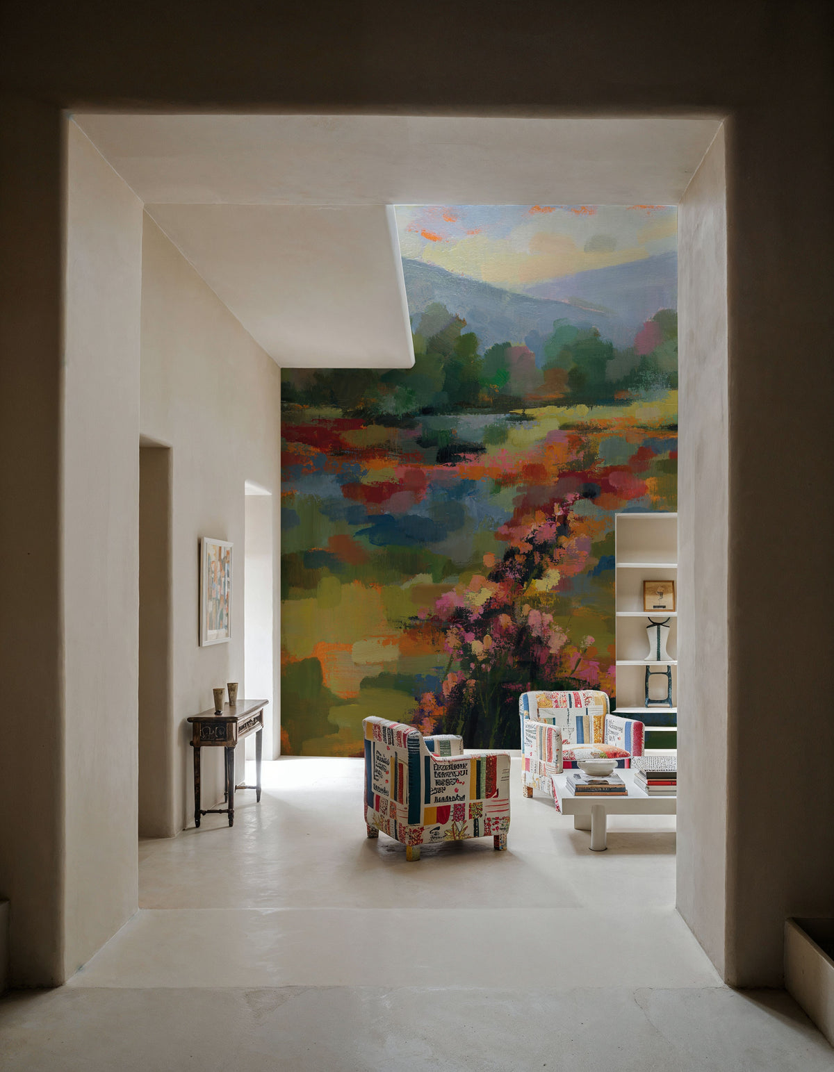 Floral Path Mural Wallpaper - room preview 05