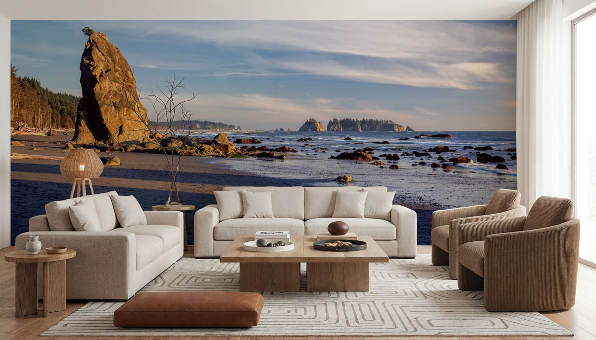 Rialto Beach At Sunset Mural Wallpaper - room preview 05