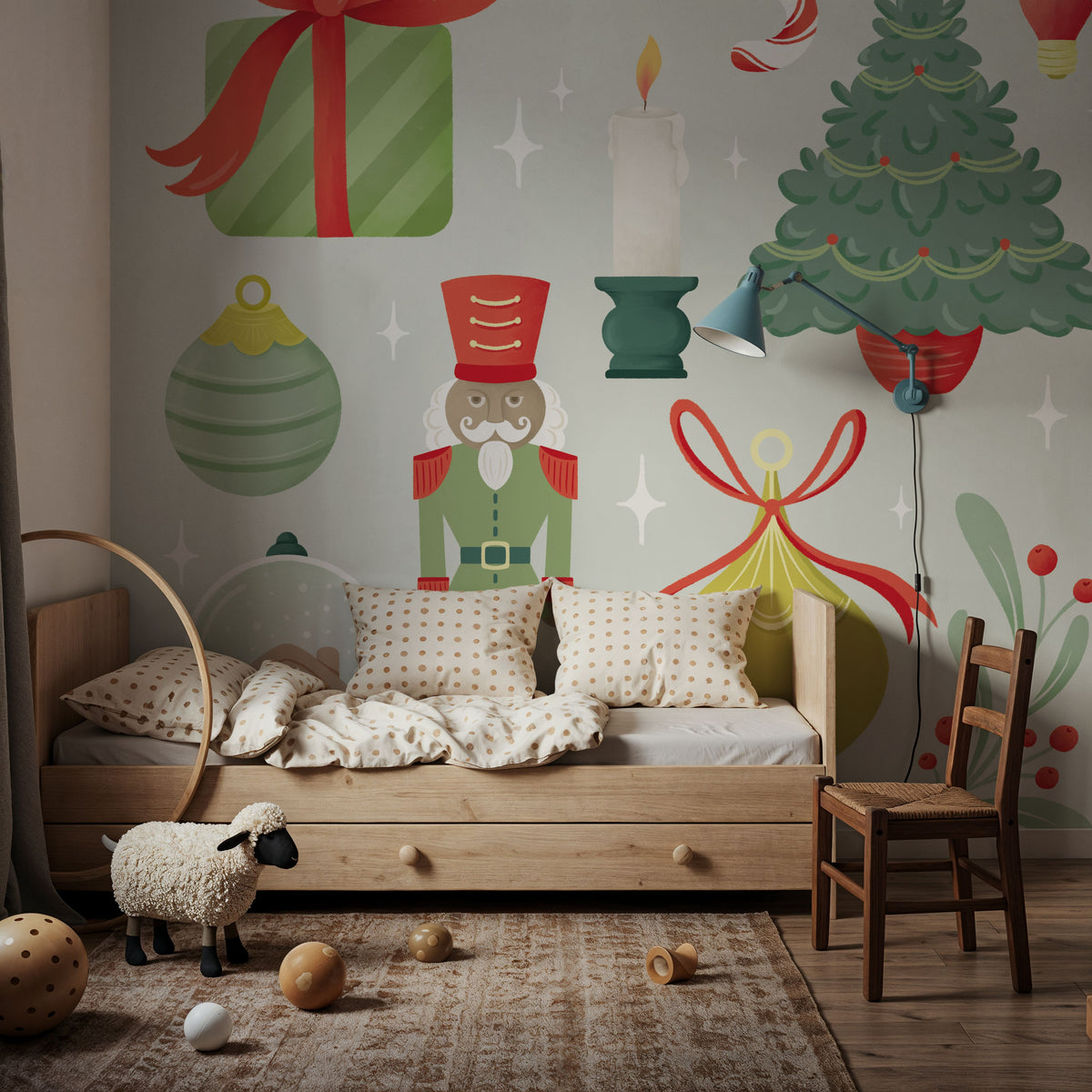 Home For the Holidays V Mural Wallpaper - room preview 05