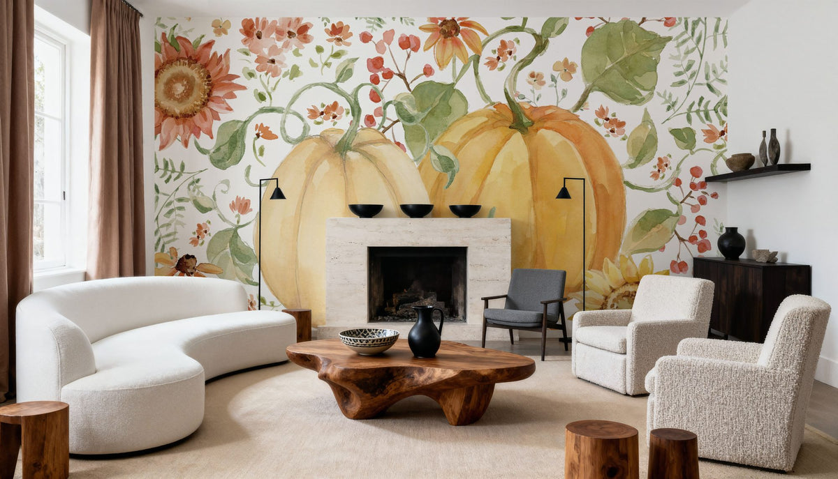 Fall Cottage Garden IV Mural Wallpaper - room preview 05