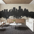 New Orleans Louisiana Skyline Concrete Mural Wallpaper - room preview 05