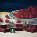 Bowl of Raspberries Mural Wallpaper - room preview 05