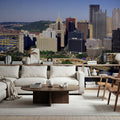 Golden Bridges Cityscape Mural Wallpaper - room preview 05