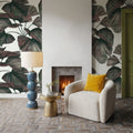 Ribbed Palm Fronds Mural Wallpaper - room preview 05