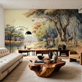 River Scene of Kenya Mural Wallpaper - room preview 05