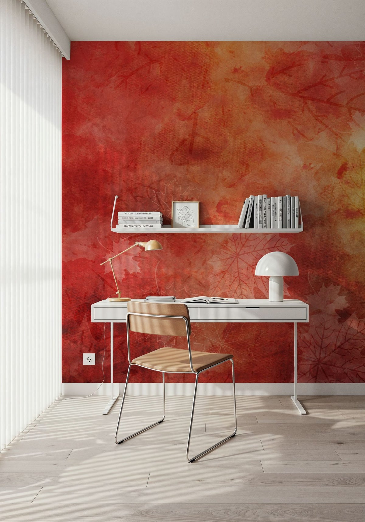 Fall Leaves Mural Wallpaper - room preview 05