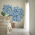 Nantucket Blue Hydrangea II Mural Wallpaper - room preview 05