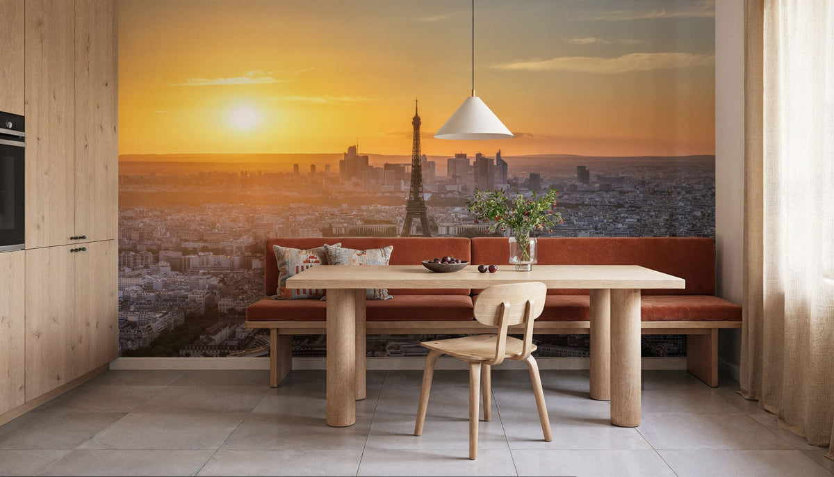 Paris Sunset Mural Wallpaper - room preview 05