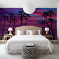 Palm Trees Downtown Mural Wallpaper - room preview 05