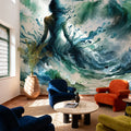 Ocean's Embrace Unfolding Mural Wallpaper - room preview 05