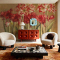 Winter Amaryllis Mural Wallpaper - room preview 05