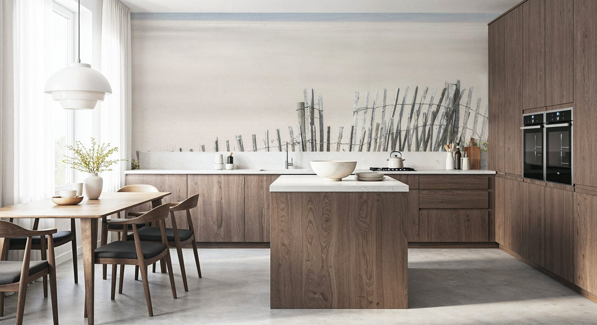 Coastal Fence I Mural Wallpaper - room preview 05
