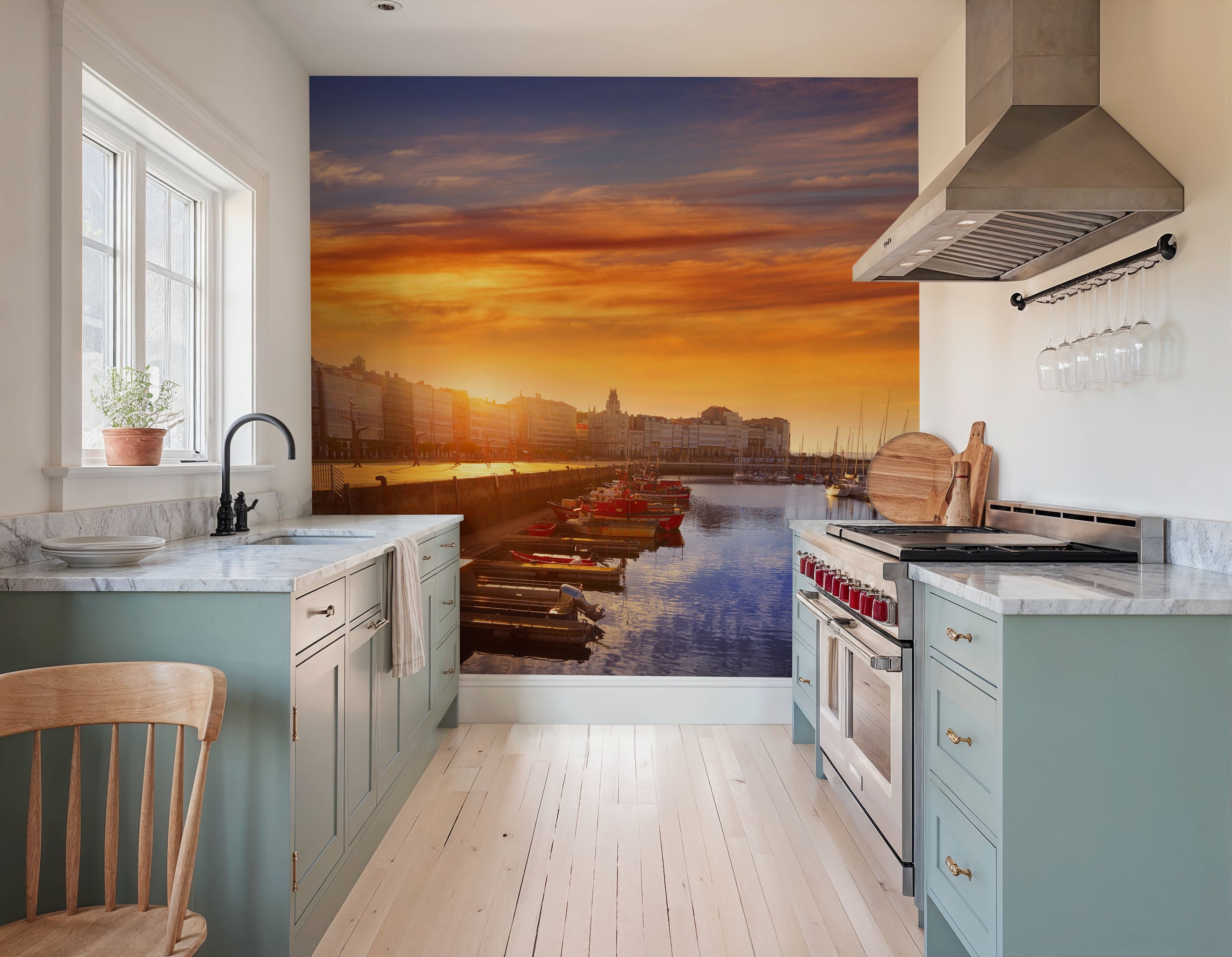 Dockside Glow Mural Wallpaper