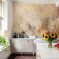 Soft Abstract Beige Mural Wallpaper - room preview 05