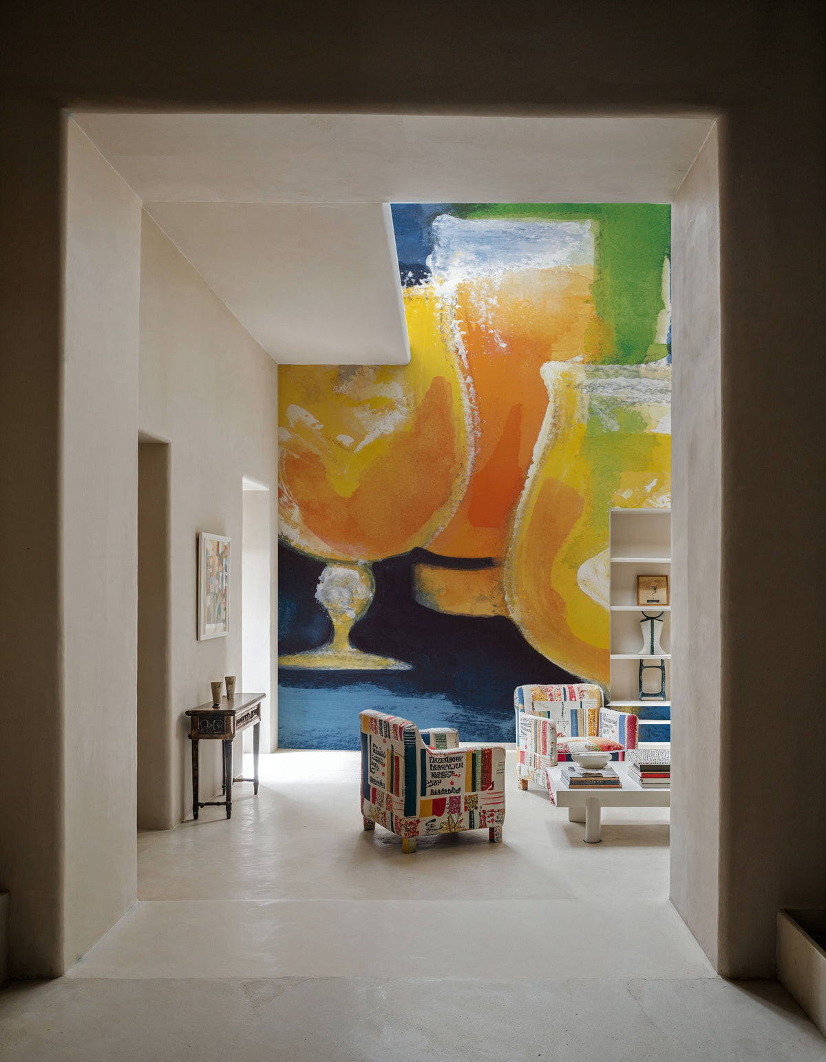Frosty Orange Cocktails Mural Wallpaper - room preview 05