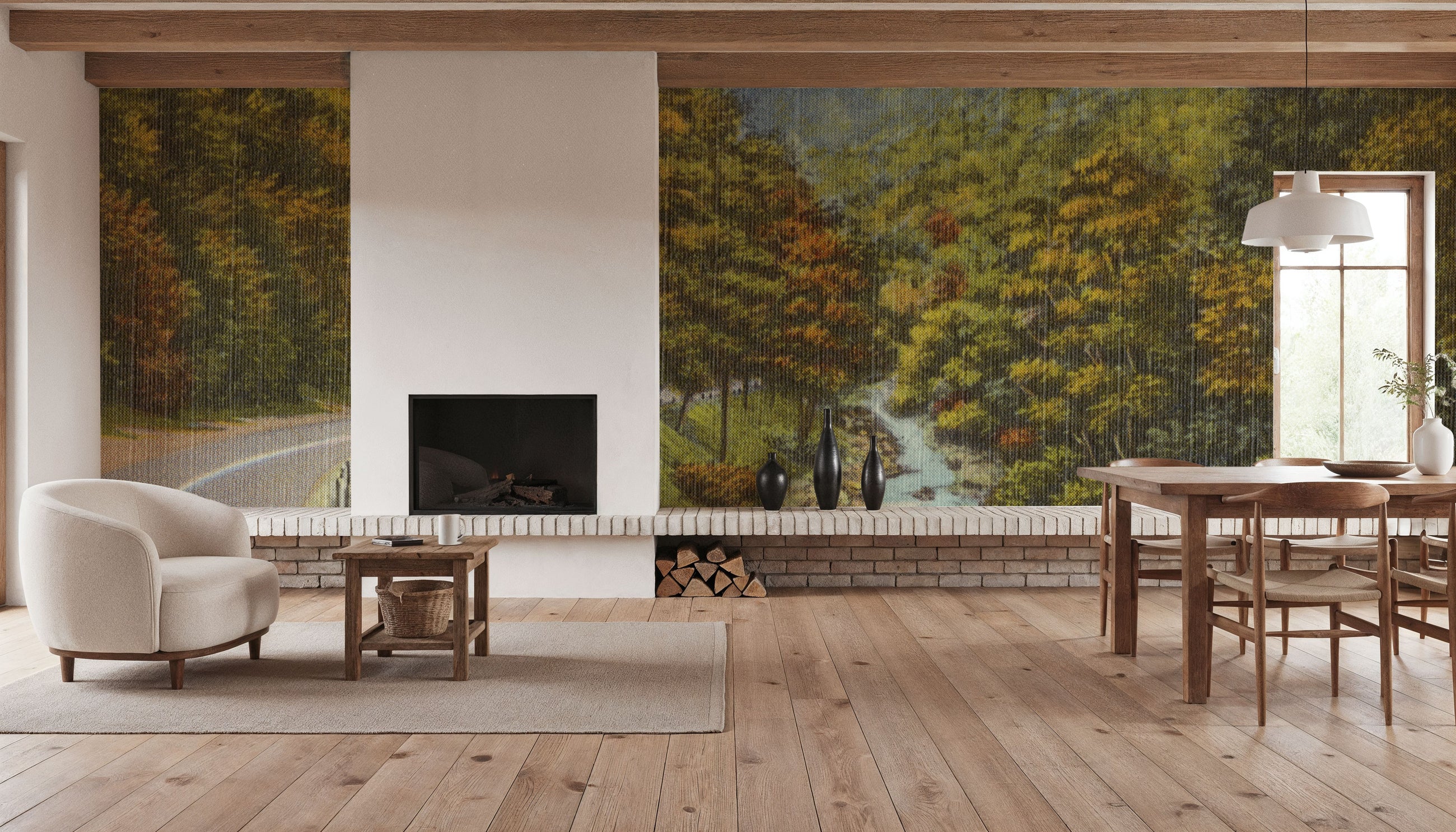 Along the Cold River Mural Wallpaper