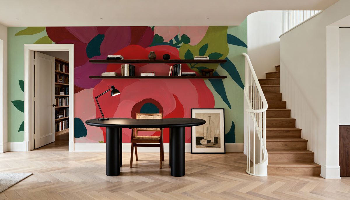 Pretty Florals IV Mural Wallpaper - room preview 05