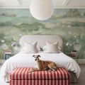 Field of White Mural Wallpaper - room preview 05