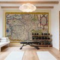 Old Map of France, 1570 Mural Wallpaper - room preview 05