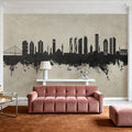 Izmir Turkey Skyline Concrete Mural Wallpaper - room preview 05