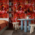Tropical Flamingo Mural Wallpaper - room preview 05