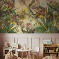 Tulips Feast, Yellow Mural Wallpaper - room preview 05