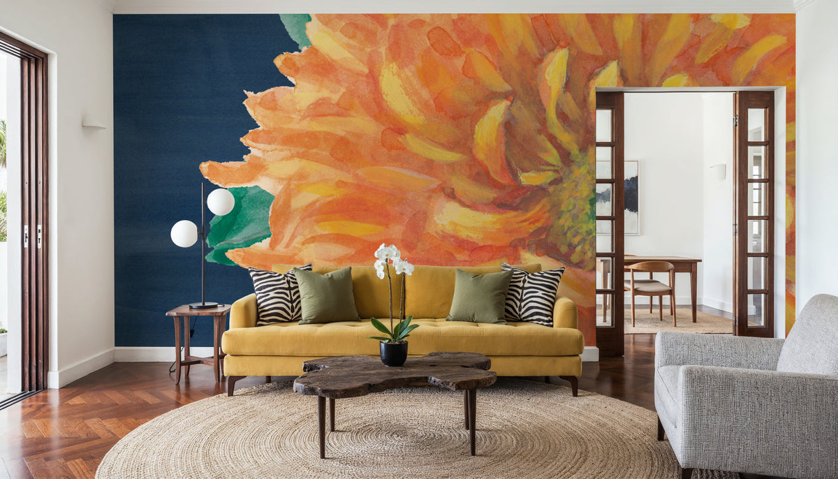 Floral Drama XI Mural Wallpaper - room preview 05