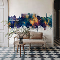 Oban Scotland Skyline Blue & Bronze Mural Wallpaper - room preview 05