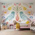 Wild Blooms II Mural Wallpaper - Light Tone - room preview 05
