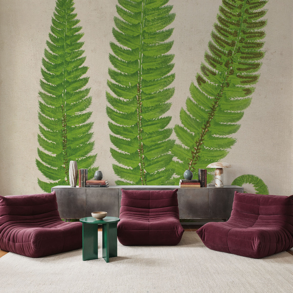 Forest Fern I Mural Wallpaper - room preview 05