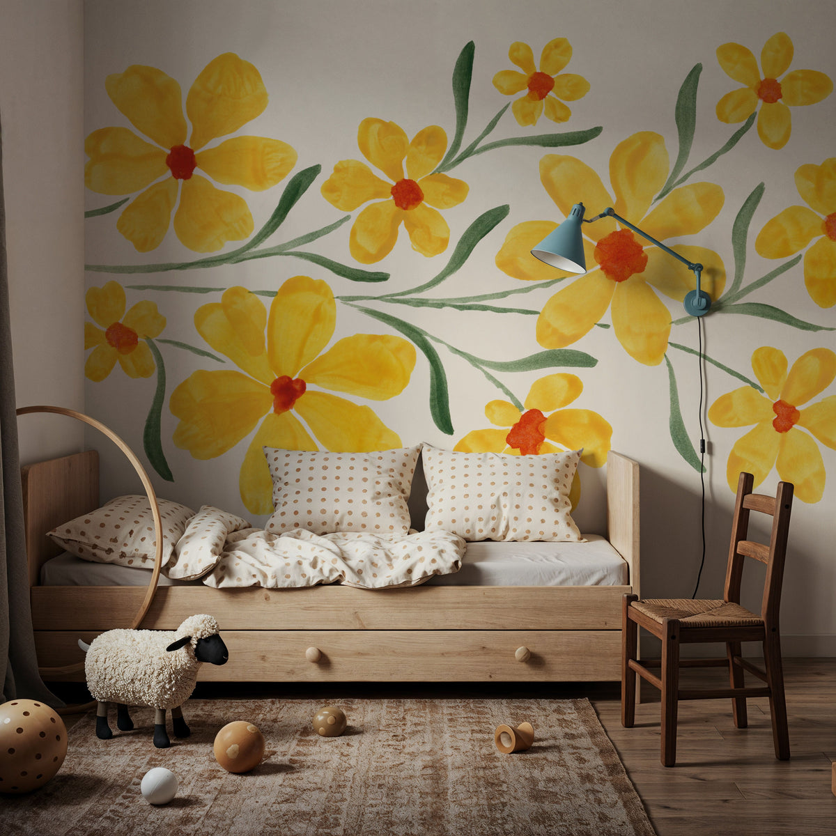 Pretty Blooms II Mural Wallpaper - room preview 05