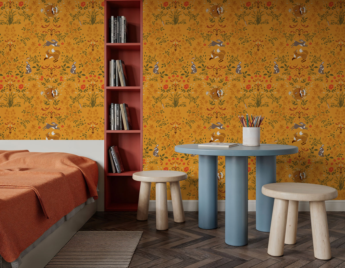 Friends Forever, Sunflower Mural Wallpaper - room preview 05