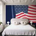 Stars and Stripes Bless America Mural Wallpaper - room preview 05