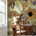 Etruscan Vase with Flowers Mural Wallpaper - Red Tone - room preview 05