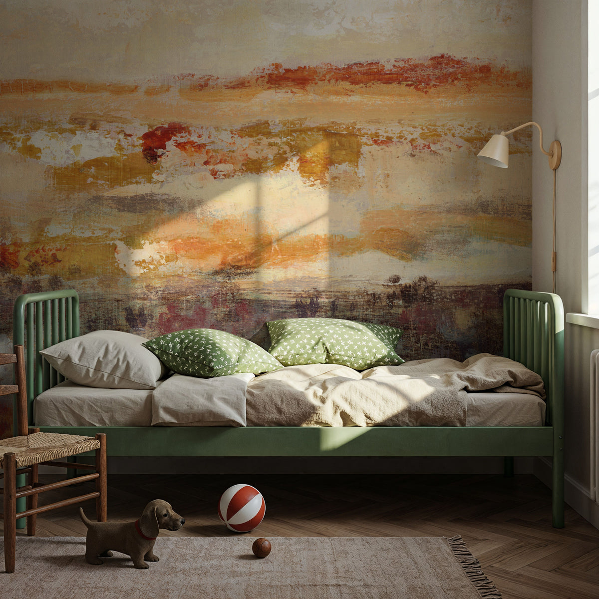 Sunset Harvest Mural Wallpaper - room preview 05
