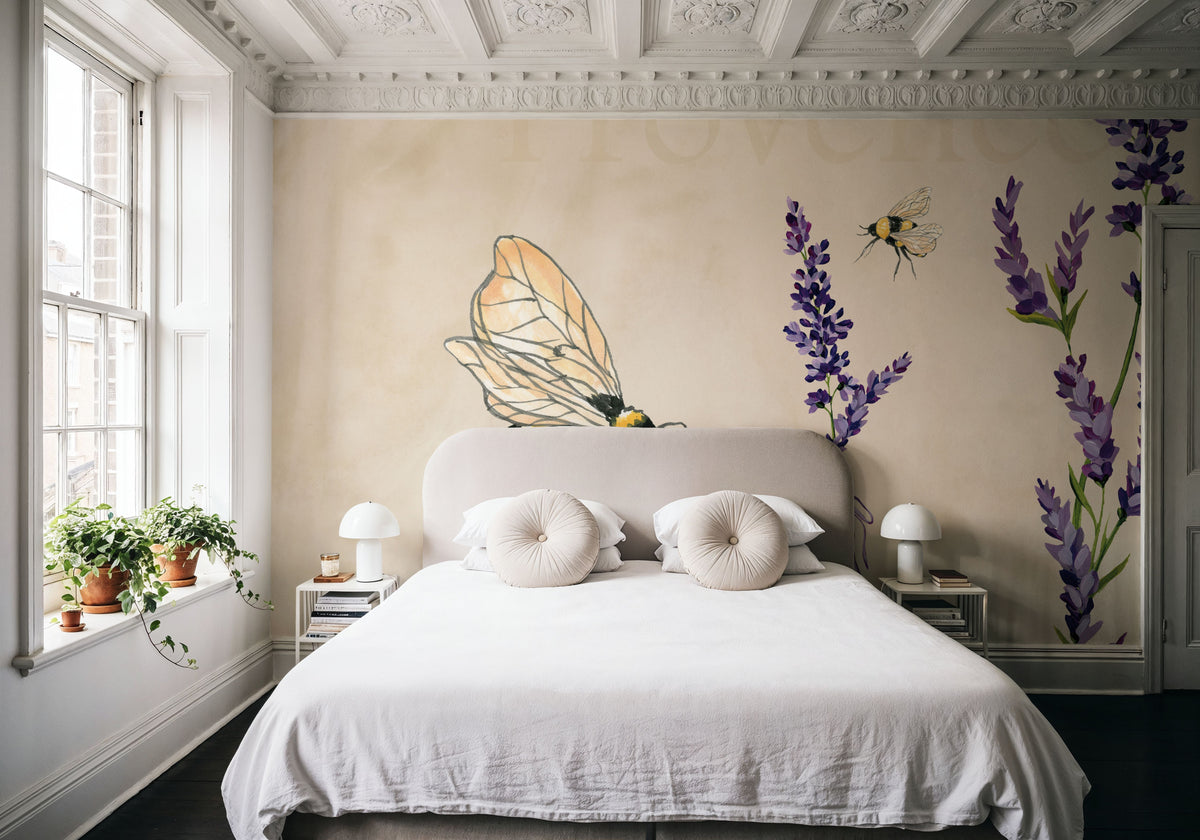 Lavender Bliss IV Mural Wallpaper - room preview 05