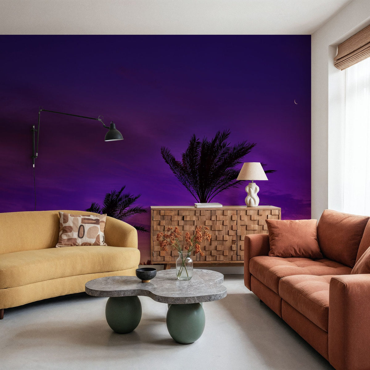 Retamar Palms Mural Wallpaper - room preview 05