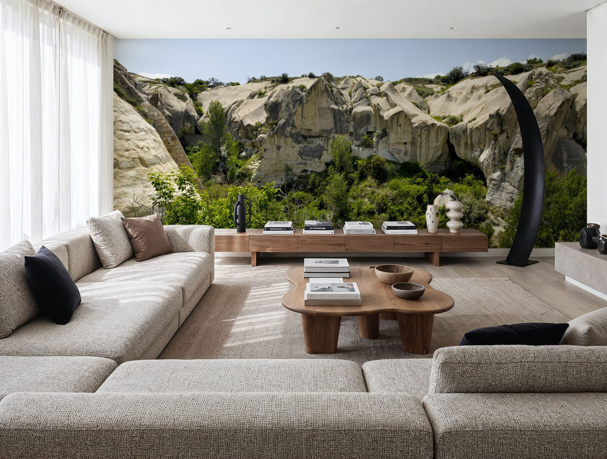 Desert Monuments Mural Wallpaper - Neutral Tone - room preview 05