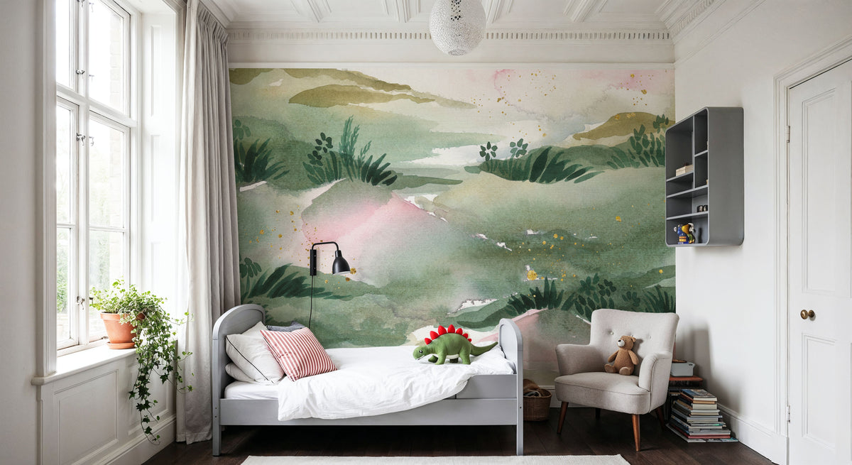 Midsummer Meadow VI Mural Wallpaper - room preview 05